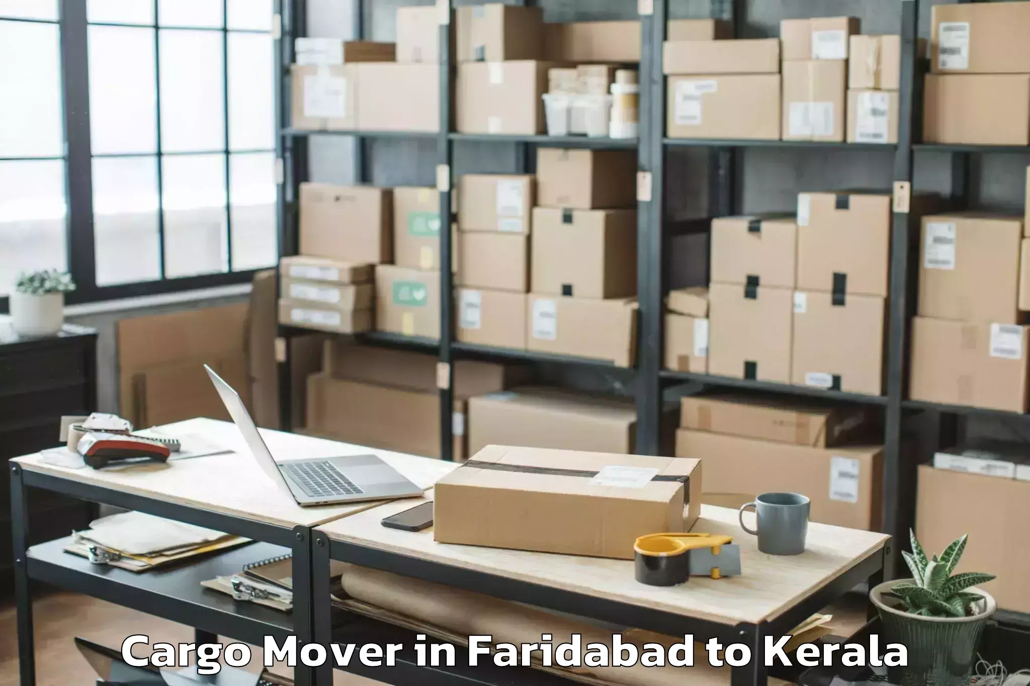 Top Faridabad to Meenachil Cargo Mover Available